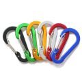 6pcs Carabiner Travel Hooks, Camping Equipment, Alloy Aluminum Survival Mountaineering Climbing Hook, Outdoor Carabiner for Keys.