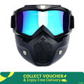 Motorcycle Rider Face Cover Helmet For Biker - Multi / Blue - Helmet. 