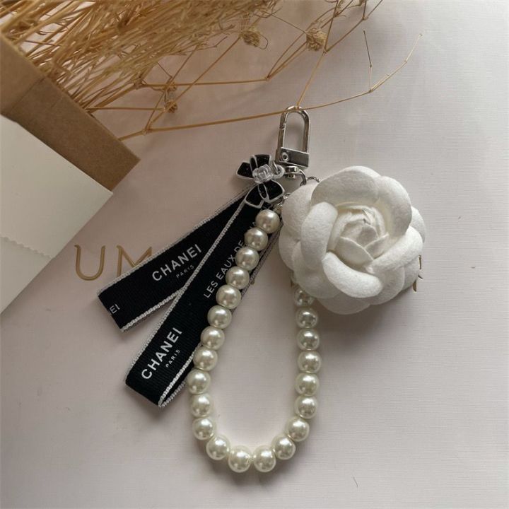 Handmadeins%20CHome%20Style%20Camellia%20Bow%20Ribbon%20Bag%20Hanging%20Pearl%20Chain%20Keychain%20Car%20Pendant%20-%20Image%203