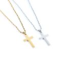 Classic Cross Pendant Necklace Men New Fashion Handmade Stainless Steel Twist Chain Necklace For Men Jewelry Gift.