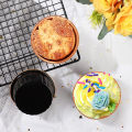 【NEW】 10Pcs 125ML Aluminum Foil Round Shaped Cupcake Cup with Lids Creme Containers Dounp. 