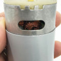 12V 555 DC Fan Motor with Long Shaft and Double Threaded Coupler - High Speed, Heavy Duty, Full Metal Body, Original Copper Core Fan Motor. 