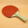 Factory direct sales 105-1 table tennis racket suction card set, 5 centimeter board, two rackets, three balls, color handle single-sided rubber. 