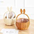 Easter Eggs Candies Gift Storage Basket Cute 7x11inch for Kids Girls Boys.