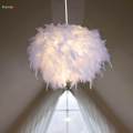 Feather Lamp Shade for Table Lamp and Floor Lamp for Living Room Party Decor.