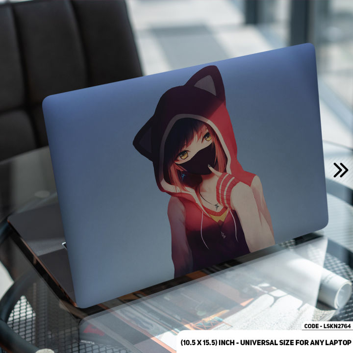 Fantasy Girl Anime Illustration Laptop Sticker Skin and Decal Removable Waterproof Laptop Skin With All Accessories (10.5x15.5 inch) - LSKN2764 - Neo Print