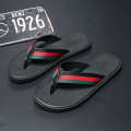 Herringbone slippers summer 2024, new fashion for wear, trendy Korean version, personalized outdoor anti slip men's beach sandals.