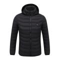 4 Heated Vest Jacket Fashion Men Women Coat Clothes Intelligent Electric Heating Thermal Warm Clothes Winter Heated Hunt-Black. 