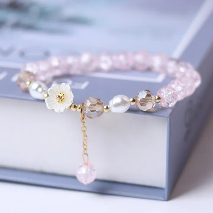 Fashion%20Korean%20White%20Flower%20Purple%20Beaded%20Bracelet%20for%20Women%20Charm%20Crystal%20Beads%20Elastic%20Adjustable%20Bracelet%20Friendship%20Jewelry%20-%20Image%203