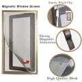DIY Magnetic Window Screen Adjustable Mesh Screen Protector Window Frames with encryption Mesh Window Screen Net Kit Replacement Washable for Home. 