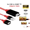converter 1M HDMI Phone To TV Adapter Cable Universal Android Phone Micro USB Type C EZCast Connect. 