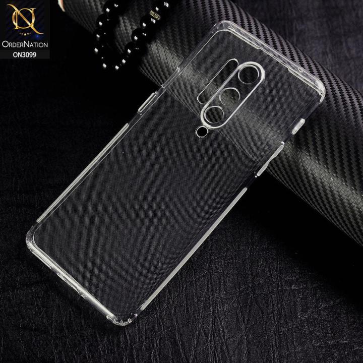 For OnePlus 8 Pro Camera Protection Premium Silicone Case Crystal Clear Soft TPU Ultra-Thin Transparent Flexible Protective Mobile Phone Back Cover