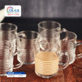 Transparent Mug Set Tea Cup 240ML 6Pcs Set - W45 Coffee Mug. 