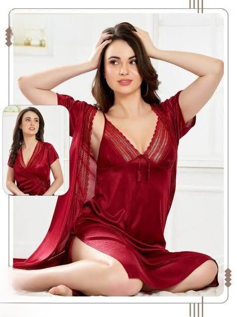 part premium satin silk night wear for women Night