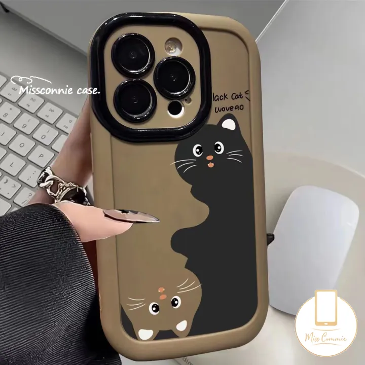 MissConnie%20Cartoon%20Funny%20Anime%20Girl%20Cute%20Black%20Cat%20Phone%20Case%20Compatible%20for%20IPhone%2011%2015%2014%2013%2012%20Pro%20Max%20XR%20X%20XS%20MAX%20Simple%20Korean%20Luxury%20Liquid%20Silicon%20Shockproof%20Cover%20-%20Image%202