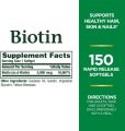 Nature's Bounty Biotin Calculated 5000mcg -150 Softgels - Goodhealthcapsule (International). 