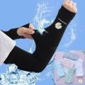 1Pair Daisy Arm Sleeves Warmers Sports Sleeve Sun UV Protection Hand Cover Cooling Warmer Running Fishing Cycling. 