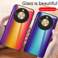 Biruiqu For Honor X9D Carbon Fiber Glass Protective Case Cover. 