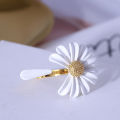 Daisy Flower Rings For Women Boho Fashion Jewelry Adjustable Ring Open Design.