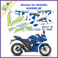 Gixxer sf_full body _ 3D graphics sticker for blue color.