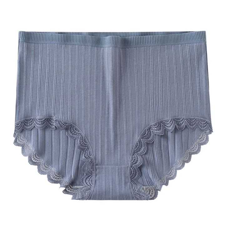 3PCS%20Cotton%20Panties%20Comfotable%20Seamless%20High%20Waist%20Women's%20Panties%20Solid%20Lace%20Briefs%20Underwear%20Plus%20Size%20Underpant%20-%20Image%208