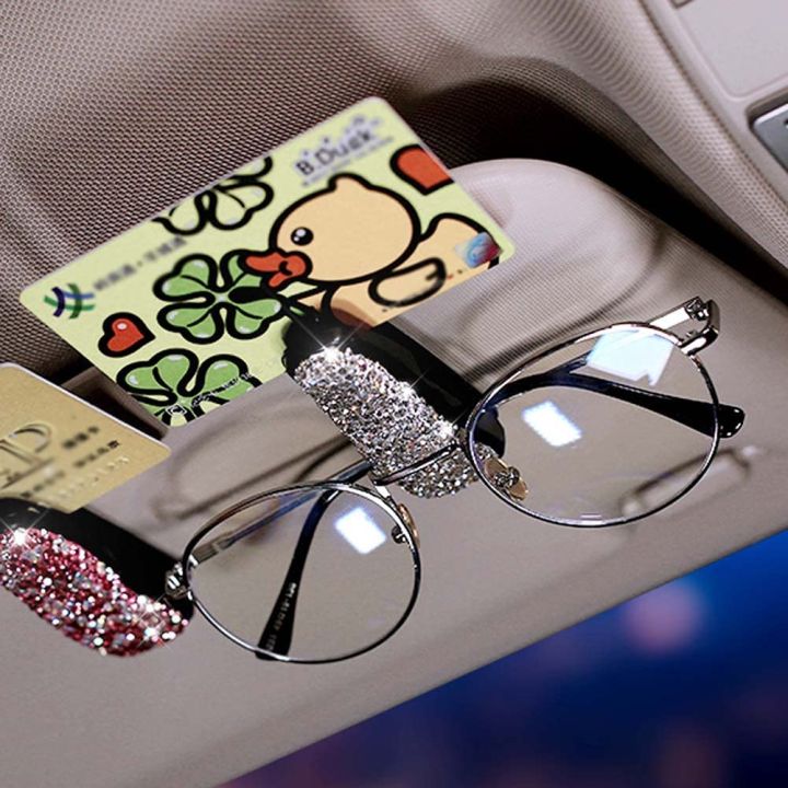 Crystal%20Rhinestone%20Glasses%20Clip%20for%20Car%20Sun%20Visor%20Mount%20Sunglasses%20Clip%20Holder%20Fastener%20Auto%20Car%20Interior%20Decoration%20Accessories%20-%20Image%205