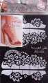 Henna sticker waterproof Arabian bridal design stencil tattoo.