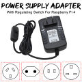 Tool parts 3A Power Supply Charger Adapter ON/OFF Regulating Switch For Raspberry Pi 4. 