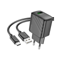 Hoco CS21A Rich Single Port ǪC3.0 Charger (EU) (Cable Not Inclueded). 