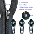 Zipper Repair Kit 5 Slider with Slider Metal Zipper Fixing Box Zipper Puller Clothing Zipper Puller with Lock Easy Install.