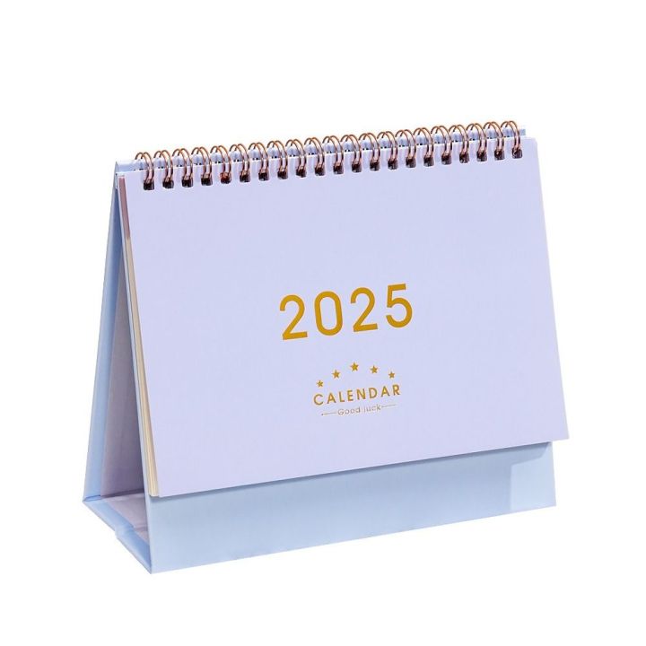 Spiral 2025 Desk Calendar Standing Flip Table Desktop Calendar Schedule ...