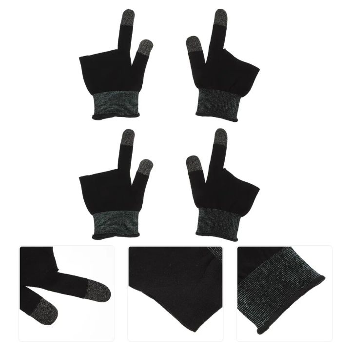 1 Pair Gaming Gloves for Sweaty Hands Mobile Phone Gaming Gloves Sweat Resistant Finger Covers