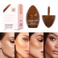4 Colors Liquid Bronzer Face Contouring Makeup Pearlescent Brighten Highlight Bronzer Tint Women Face Primer Bronzer Glitter Facial Makeup 8ml. 