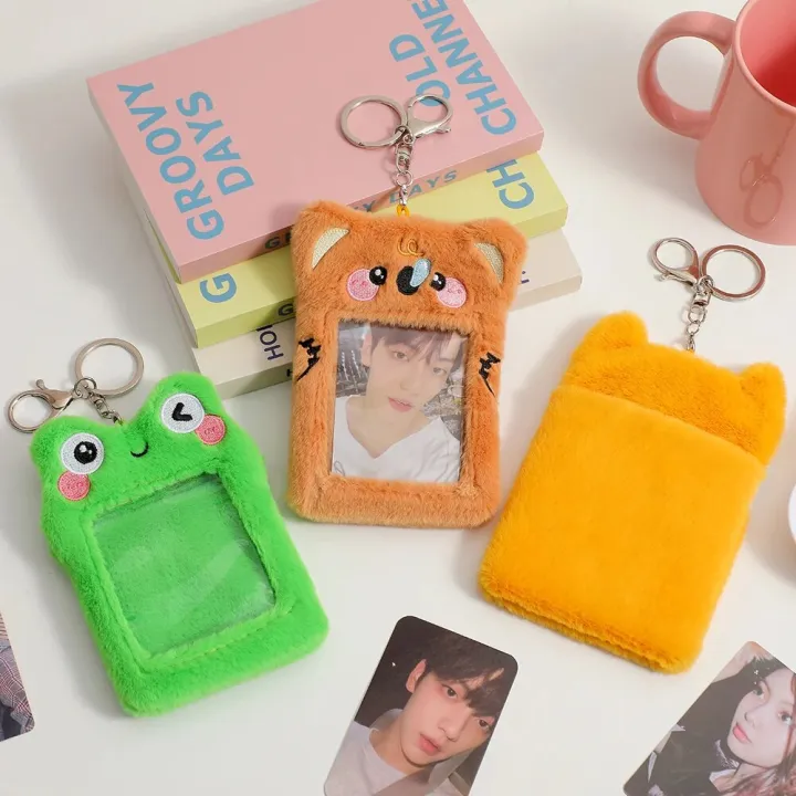Kawaii%20Plush%20Photocard%20Holder%20Rabbit%20Bear%20Cat%20Kpop%20Idol%20Photo%20Card%20Holder%20Girl%20Cute%20Keychain%20ID%20Credit%20Bank%20Protector%20Stationery%20-%20Image%204