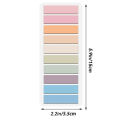 200 Sheet Morandi Transparent Fluorescent Index Tabs PET Sticky Note Podazz.
