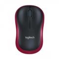 Logitech M185 Red Wireless Mouse.