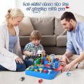 Preschool Educational Car Toys Gifts Puzzle Car Race Tracks, Race Track Toys for Boy Car. 