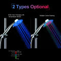 LEDs Hand Shower LEDs Shower Head Multiple Colors Automatically Color-Changing Showerhead for Bathroom. 
