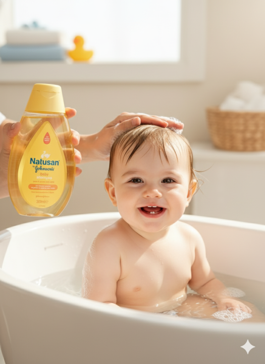 Natusan by Johnson's Baby Shampoo - Pure & Gentle Daily Care (300ml)