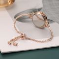 Elegant Cute Women Crystal Bracelet Watch Fashion Small Dial Quartz Watches Popular Wristwatch.