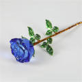 Handcrafted  Glass Rose Durable Transparent Double Rose Valentines Day Gift Gift Boxed  Valentines Day Rose for Valentine's Day Birthday Present Girlfriend Gift Home Decor Romantic Surprise. 