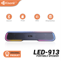 KISONLI LED-913 RGB Bluetooth Wireless Speaker Portable With Super Bass..