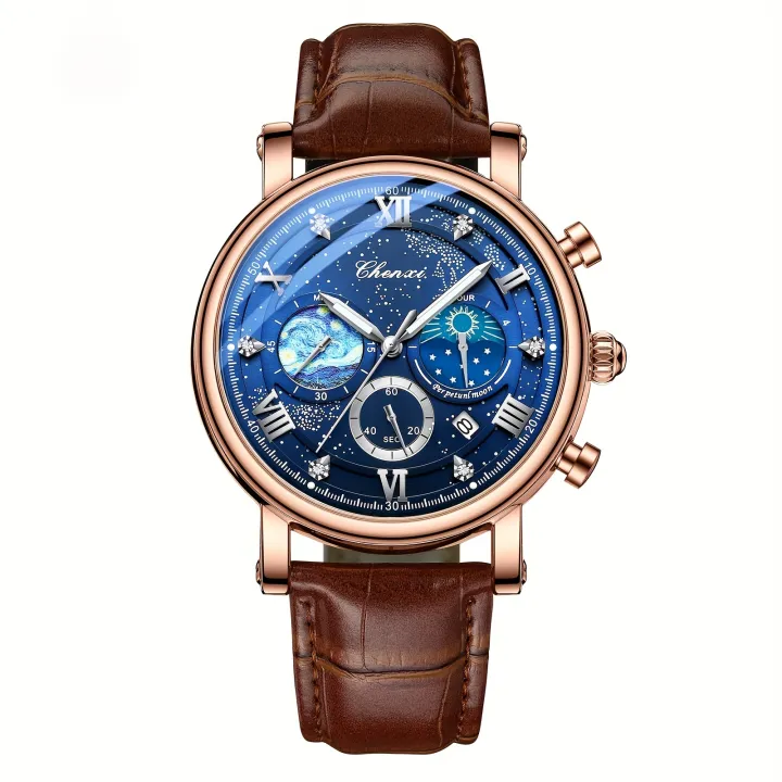 Sun%20Moon%20Star%20Multifunctional%20Men's%20Watch%20Casual%20Calendar%20Chronograph%20Men's%20PU%20Leather%20Quartz%20Watch,%20Ideal%20choice%20for%20Gifts%20-%20Image%205