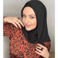 Instant Chiffon Hijabs For Woman Muslim Inner Headband Women Cap Hijab With Cap Attached Neck Cover Turban Underscarf Islam.