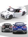 1/36 Nissan Skyline GTR R34 Toy Car Welly Diecast Metal Miniature Model Pull Back Doors Openable Collection Gift For Boy, Kid MuXiaRe. 