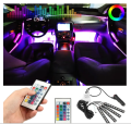 Car Interior Lighting  48 Pieces LED 5050 Atmosphere Light Waterproof RGB Ambient Remote system Lighting. 
