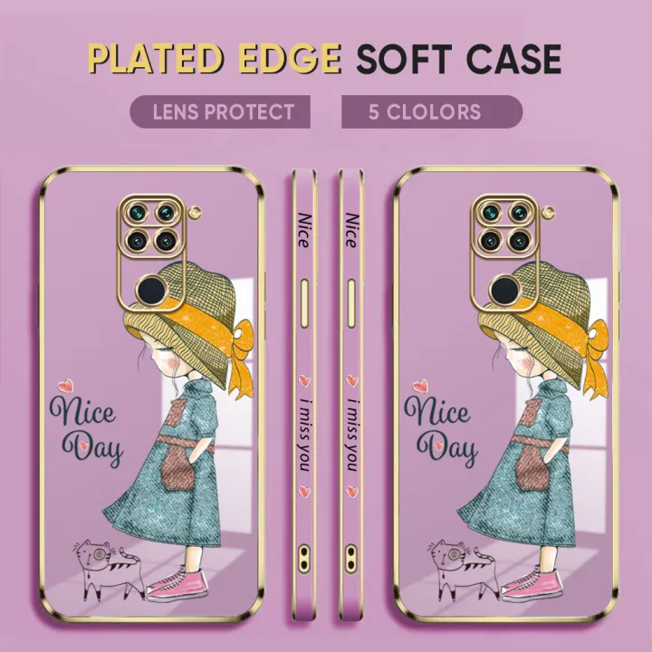 For%20Redmi%20Note%209%20Back%20Cover%20Luxury%206D%20Plating%20Lovly%20Girl%20Side%20Pattern%20Soft%20Silicone%20Square%20Mobile%20Phone%20Case%20-%20Image%202