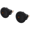 32PCS LED Dot Light 12V Car Auto Boat Round Rocker ON/OFF TOGGLE SPST SWITCH.