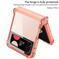 【Hot item】 HODON Full Protective Hinge Phone Cases For Galaxy Z Filp 7 Z Flip6 Z Flip 5 5G ZFlip 4 ZFlip3 Fllip5 Case Colorful Transparent Shockproof Hard Back Cover. 