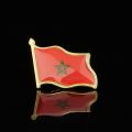 The Kingdom of Morocco National Flag Epoxy Lapel Pin Badge/Brooch For Official Suit Bag Hat Accessories. 